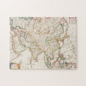 Kaart van Azië. Identiek aan de kaarten van Guilla Legpuzzel (Horizontaal)