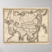 Kaart van Azië Poster (Voorkant)