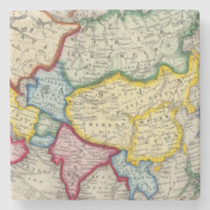 Kaart van Azië Stenen Onderzetter