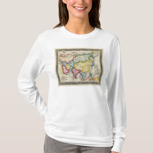 Kaart van Azië T-shirt (Voorkant)