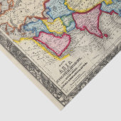 Kaart van Azië Tissuepapier (Detail)