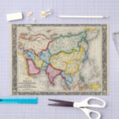 Kaart van Azië Tissuepapier (Craft)