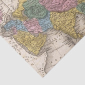 Kaart van Azië Tissuepapier (Detail)