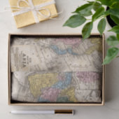 Kaart van Azië Tissuepapier (Geschenk)