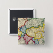 Kaart van Azië Vierkante Button 5,1 Cm (Voorkant /achterkant)