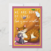 Kaart van baby en mam-Moederdag (Voorkant)