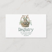 Kaart van baby shower Registry Enclosure (Voorkant)