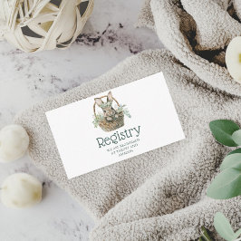 Kaart van baby shower Registry Enclosure