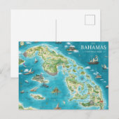 Kaart van Bahama's (Voorkant / Achterkant)