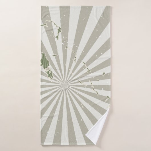 kaart van Bahamas. Poster met kaart van de Badhanddoek (Badhanddoek)