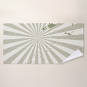 kaart van Bahamas. Poster met kaart van de Badhanddoek (Badhanddoek)