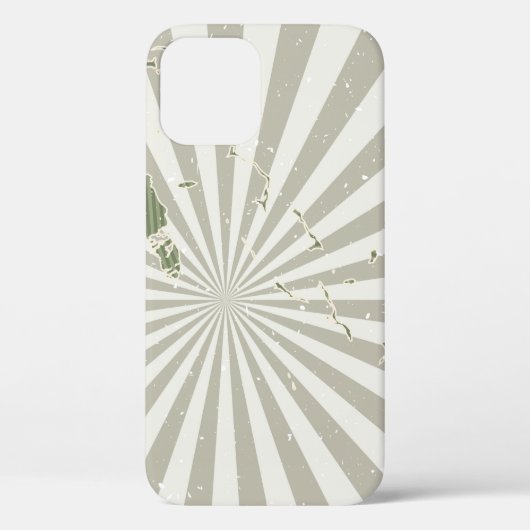  kaart van Bahamas. Poster met kaart van de Case-Mate iPhone Case (Achterkant)