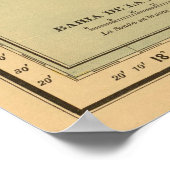  kaart van Baja California (1886) Poster (Hoek)