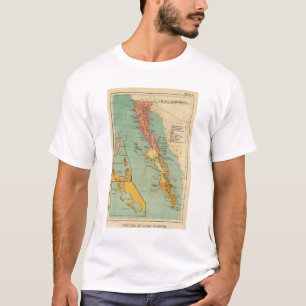  kaart van Baja California (1899) T-shirt