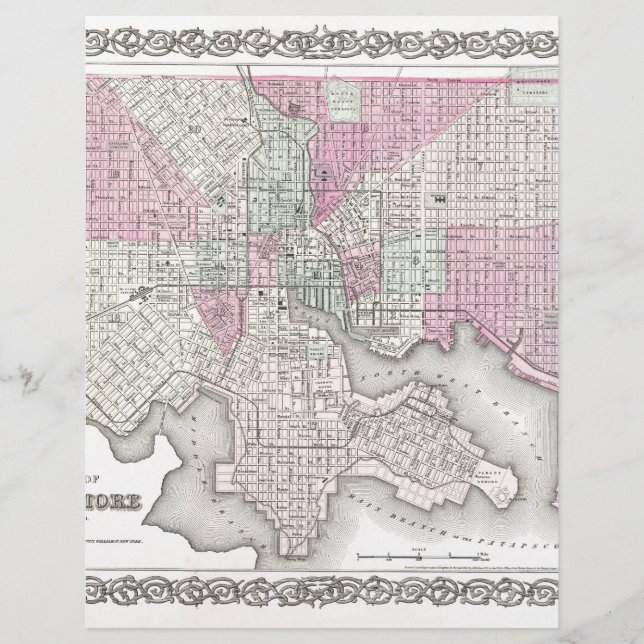 Kaart van Baltimore Maryland (Voorkant)