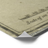  kaart van Baltimore Maryland (1805) Poster (Hoek)