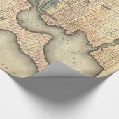 kaart van Baltimore Maryland (1822) Cadeaupapier (Hoek)