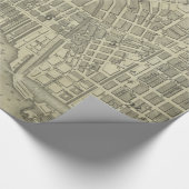 kaart van Baltimore Maryland (1832) Cadeaupapier (Hoek)