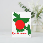 Kaart van Bangladesh (Staand voorkant)