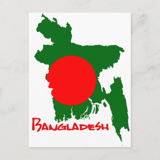 Kaart van Bangladesh (Voorkant)