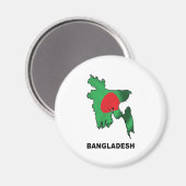 Kaart van Bangladesh Magneet (Voorkant / Achterkant)