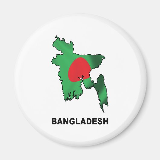 Kaart van Bangladesh Magneet (Voorkant)