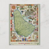 kaart van Barbados (Voorkant)