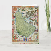  kaart van Barbados (Voorkant)