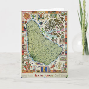 kaart van Barbados