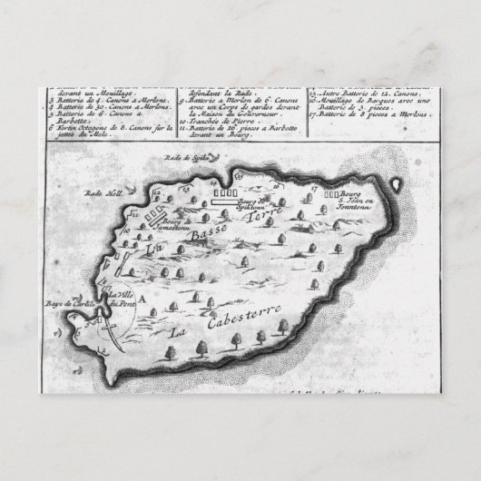 Kaart van Barbados (Voorkant)