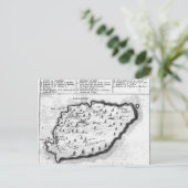 Kaart van Barbados (Staand voorkant)