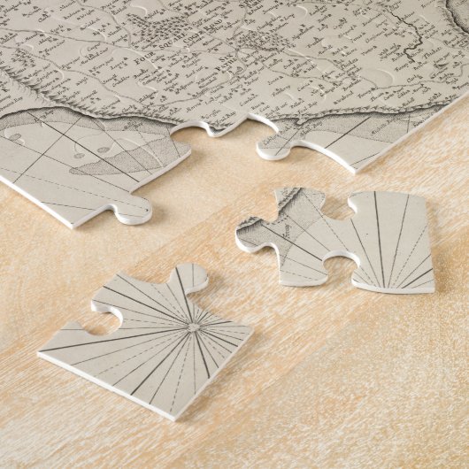  kaart van Barbados (1725) Legpuzzel (Zijkant)