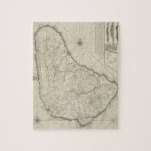  kaart van Barbados (1725) Legpuzzel (Verticaal)