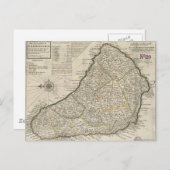 kaart van Barbados (1736) (Voorkant / Achterkant)