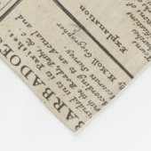  kaart van Barbados (1736) Fleece Deken (Hoek)
