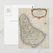 kaart van Barbados (1758) (Voorkant / Achterkant)