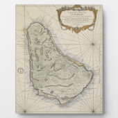  kaart van Barbados (1758) Fotoplaat (Voorkant)