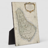  kaart van Barbados (1758) Fotoplaat (Zijkant)