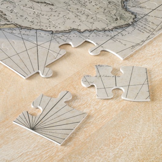  kaart van Barbados (1758) Legpuzzel (Zijkant)