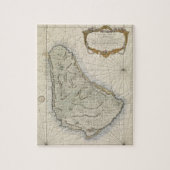  kaart van Barbados (1758) Legpuzzel (Verticaal)