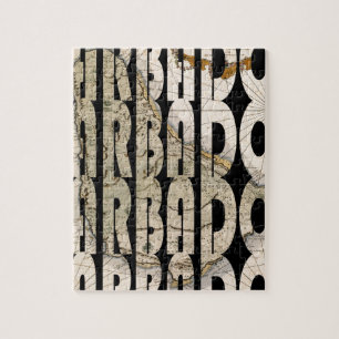 Kaart van Barbados 1758 Legpuzzel