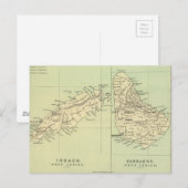 kaart van Barbados en Tobago (1853) (Voorkant / Achterkant)