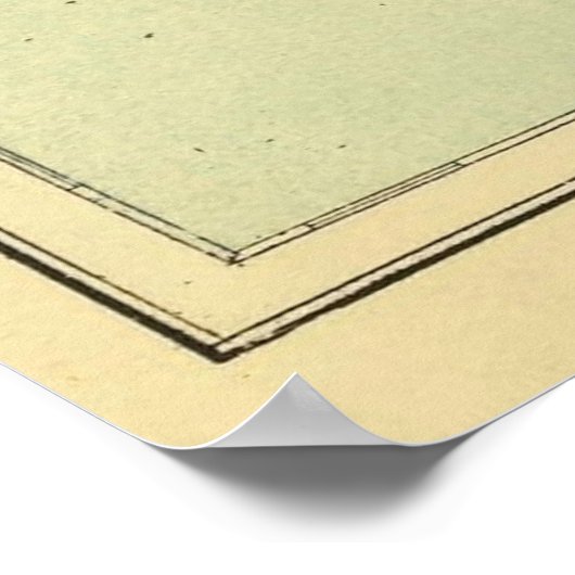  kaart van Barbados en Tobago (1853) Poster (Hoek)