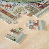  kaart van Barbados Legpuzzel (Zijkant)