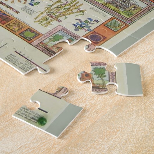  kaart van Barbados Legpuzzel (Zijkant)