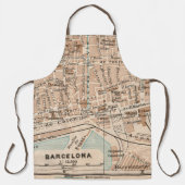  kaart van Barcelona Schort (Voorkant)