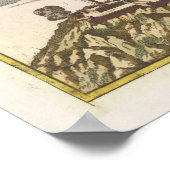  kaart van Barcelona Spanje (1706) Poster (Hoek)