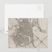  kaart van Barcelona Spanje (1764) (Voorkant / Achterkant)