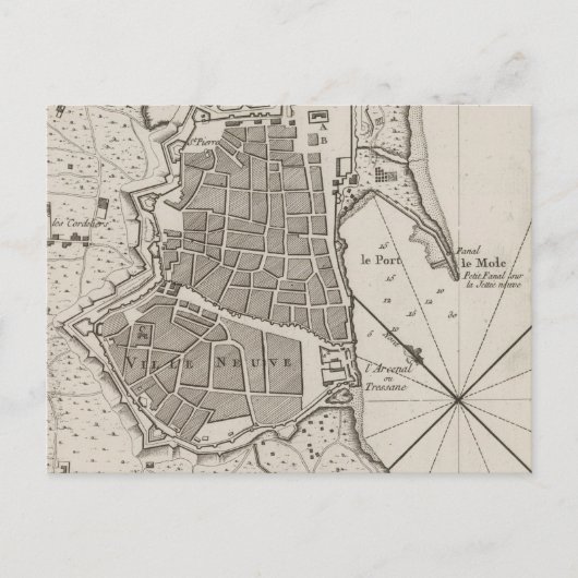  kaart van Barcelona Spanje (1764) (Voorkant)