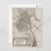 kaart van Barcelona Spanje (1764) (Voorkant / Achterkant)